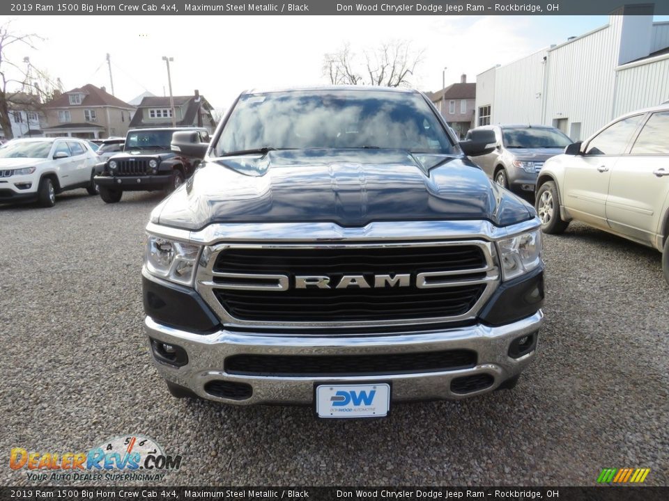 2019 Ram 1500 Big Horn Crew Cab 4x4 Maximum Steel Metallic / Black Photo #6