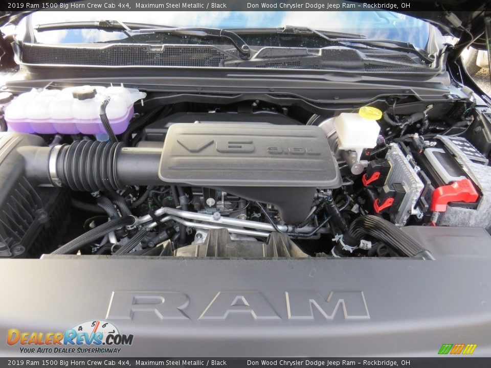 2019 Ram 1500 Big Horn Crew Cab 4x4 Maximum Steel Metallic / Black Photo #8