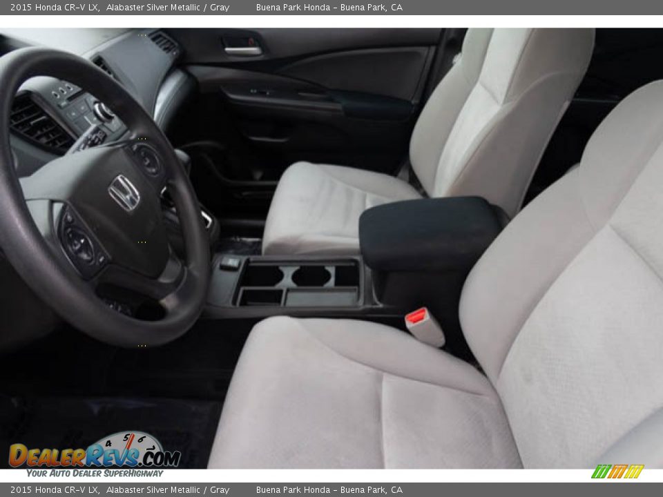2015 Honda CR-V LX Alabaster Silver Metallic / Gray Photo #3