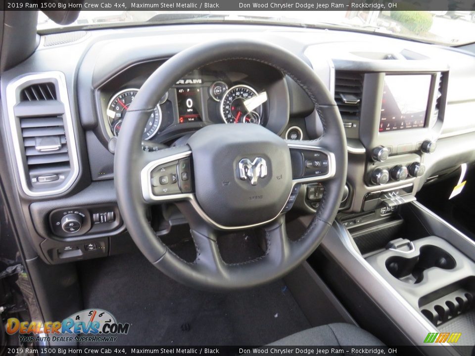 2019 Ram 1500 Big Horn Crew Cab 4x4 Maximum Steel Metallic / Black Photo #13