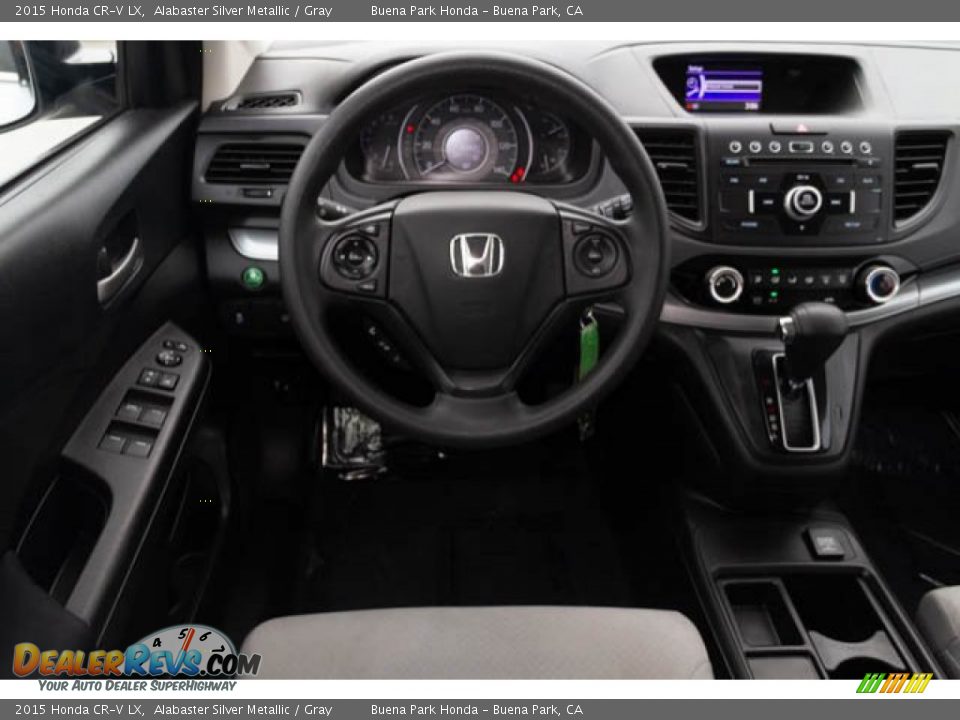 2015 Honda CR-V LX Alabaster Silver Metallic / Gray Photo #5