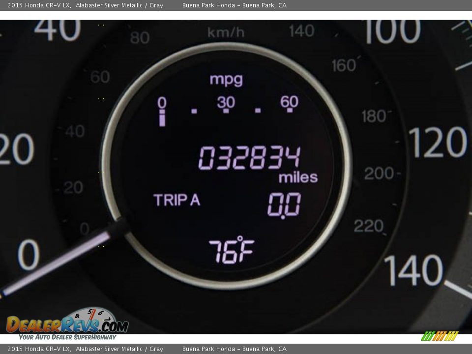 2015 Honda CR-V LX Alabaster Silver Metallic / Gray Photo #6
