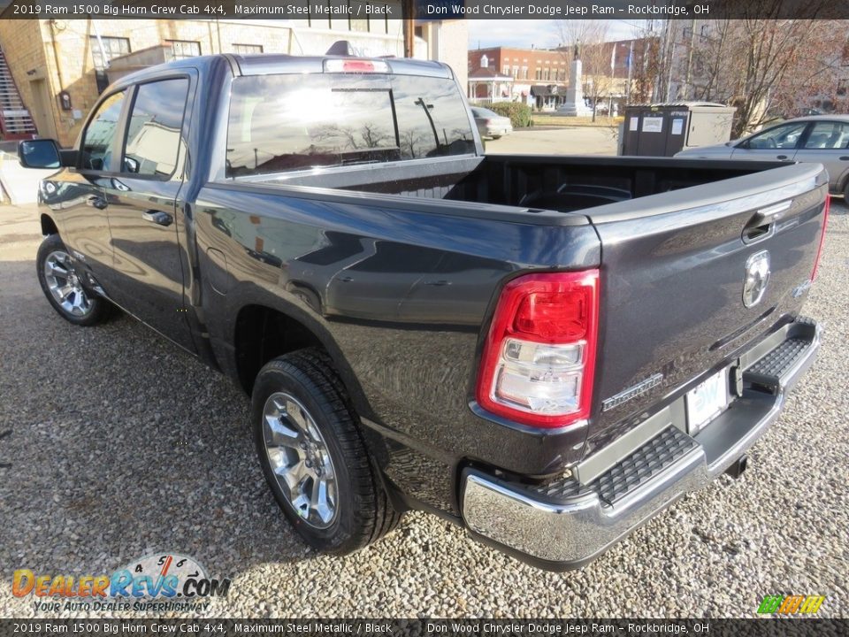 2019 Ram 1500 Big Horn Crew Cab 4x4 Maximum Steel Metallic / Black Photo #16