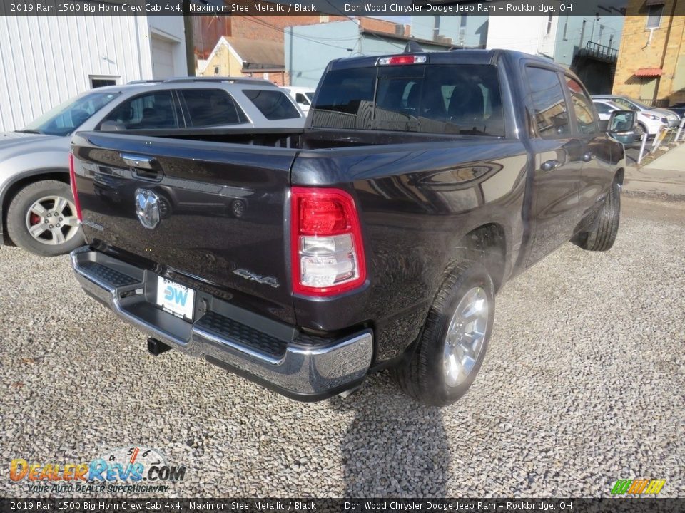 2019 Ram 1500 Big Horn Crew Cab 4x4 Maximum Steel Metallic / Black Photo #19