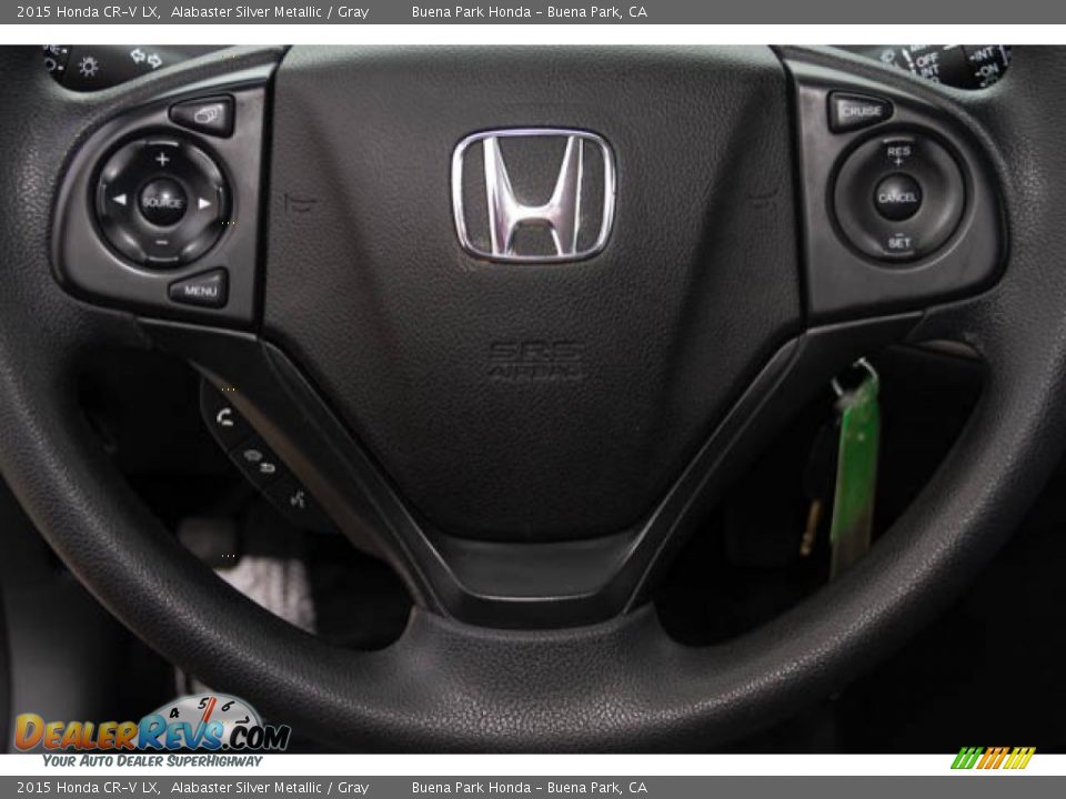 2015 Honda CR-V LX Alabaster Silver Metallic / Gray Photo #12