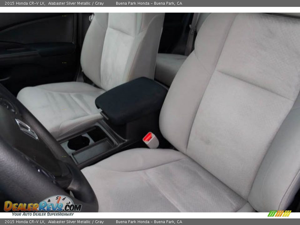 2015 Honda CR-V LX Alabaster Silver Metallic / Gray Photo #14