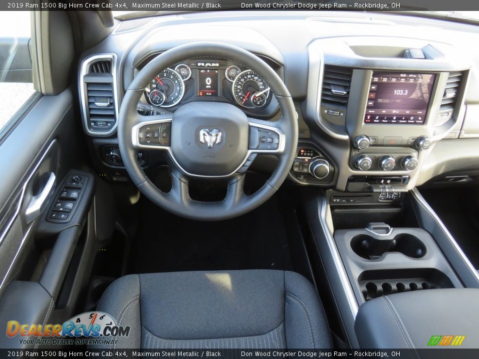 2019 Ram 1500 Big Horn Crew Cab 4x4 Maximum Steel Metallic / Black Photo #28