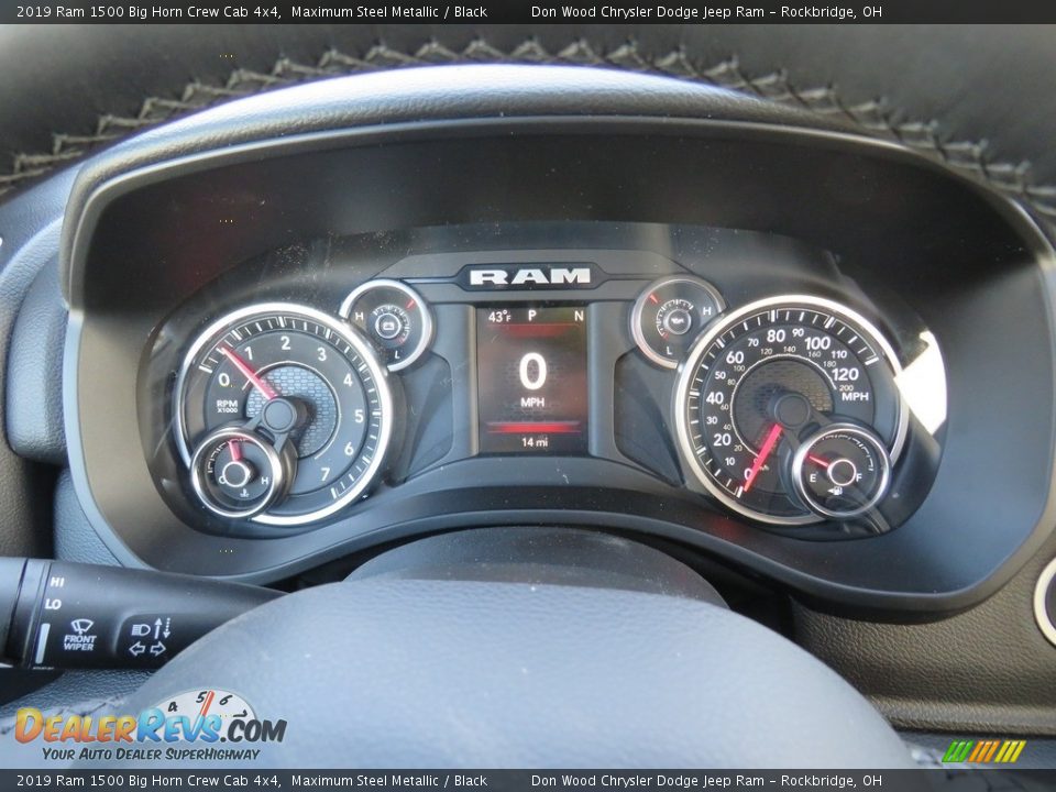 2019 Ram 1500 Big Horn Crew Cab 4x4 Maximum Steel Metallic / Black Photo #31