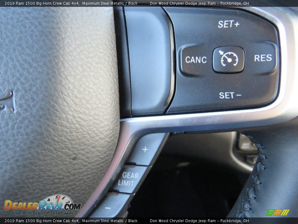 2019 Ram 1500 Big Horn Crew Cab 4x4 Maximum Steel Metallic / Black Photo #35