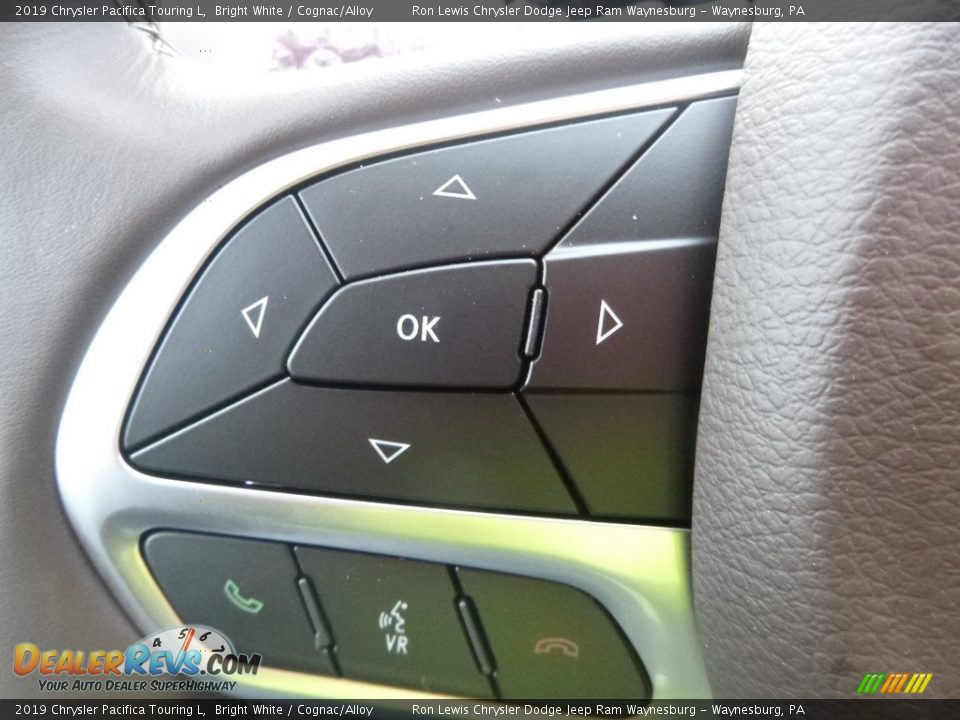 2019 Chrysler Pacifica Touring L Bright White / Cognac/Alloy Photo #19