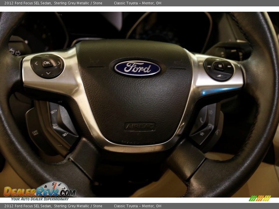 2012 Ford Focus SEL Sedan Sterling Grey Metallic / Stone Photo #7