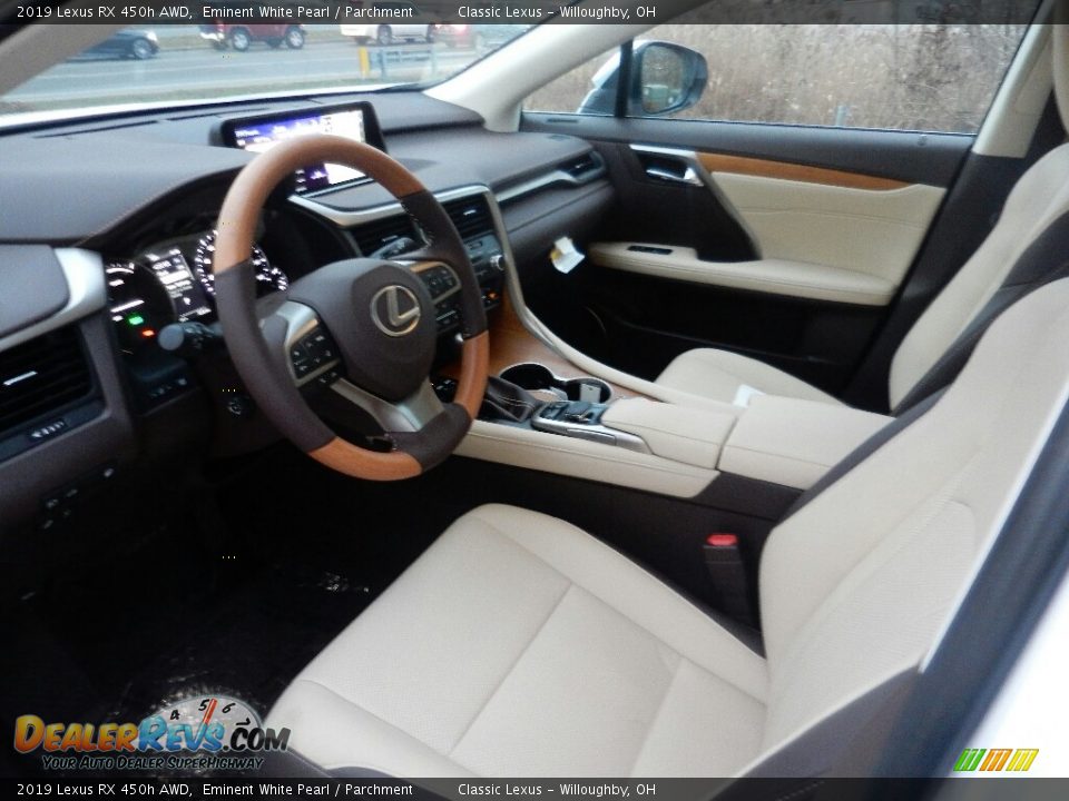 Parchment Interior - 2019 Lexus RX 450h AWD Photo #2