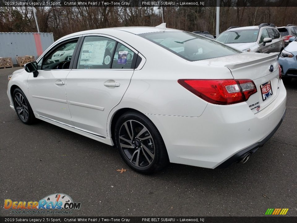 2019 Subaru Legacy 2.5i Sport Crystal White Pearl / Two-Tone Gray Photo #4