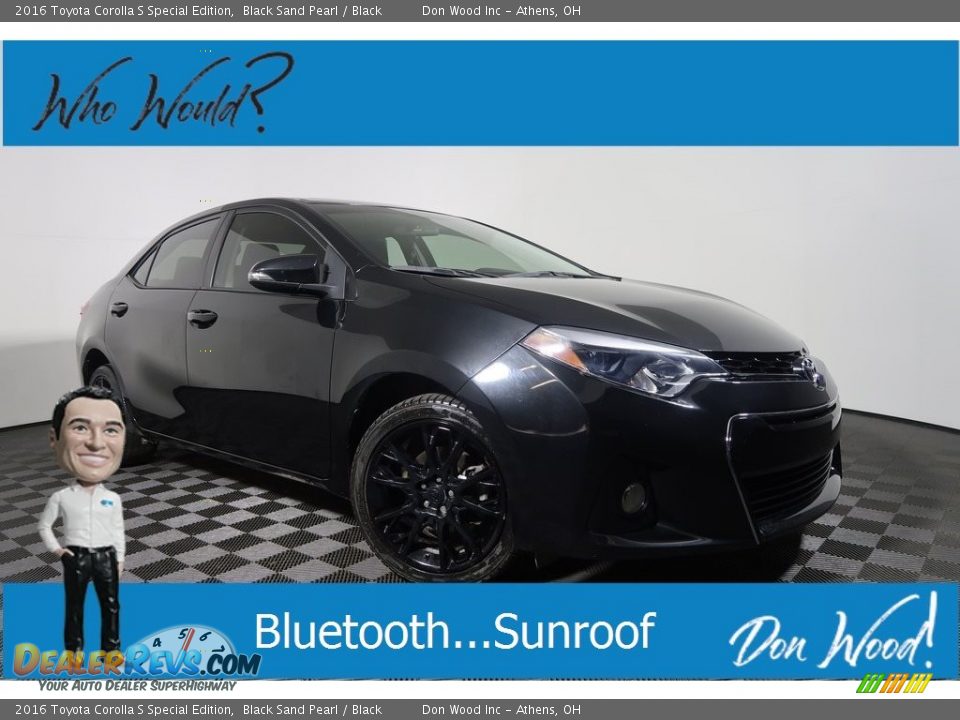 2016 Toyota Corolla S Special Edition Black Sand Pearl / Black Photo #1