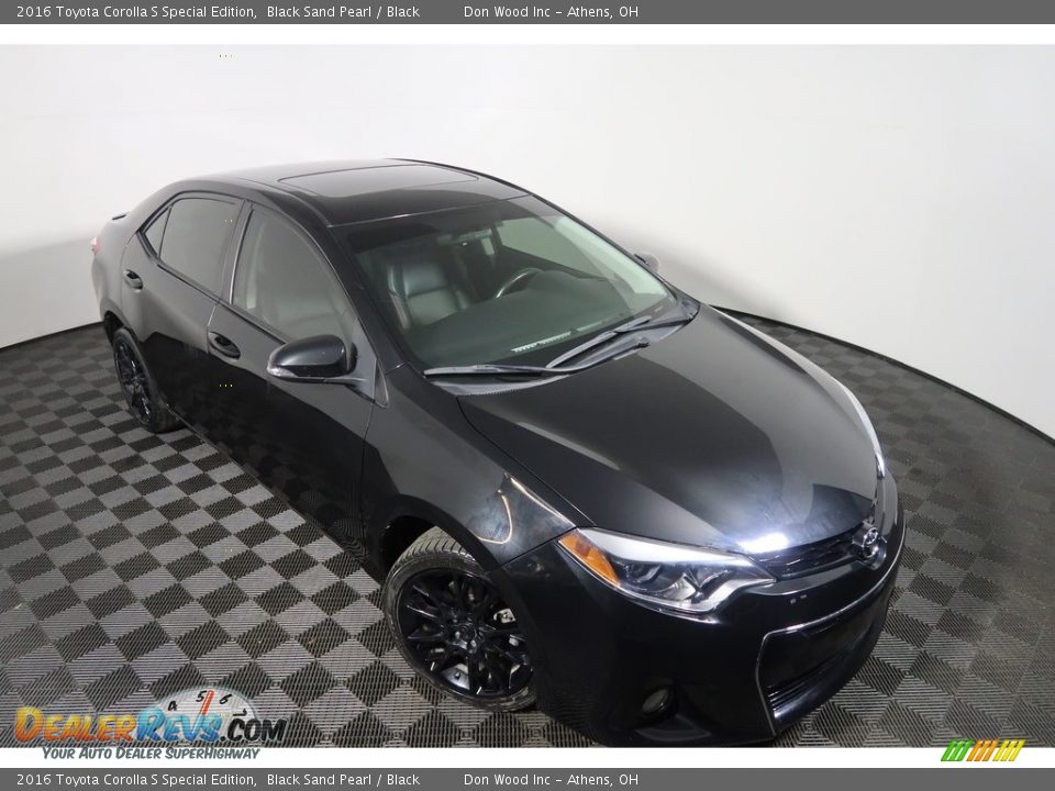 2016 Toyota Corolla S Special Edition Black Sand Pearl / Black Photo #2