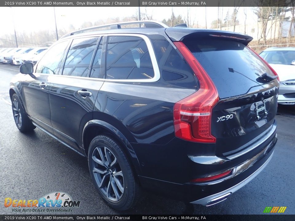 2019 Volvo XC90 T6 AWD Momentum Onyx Black Metallic / Charcoal Photo #4