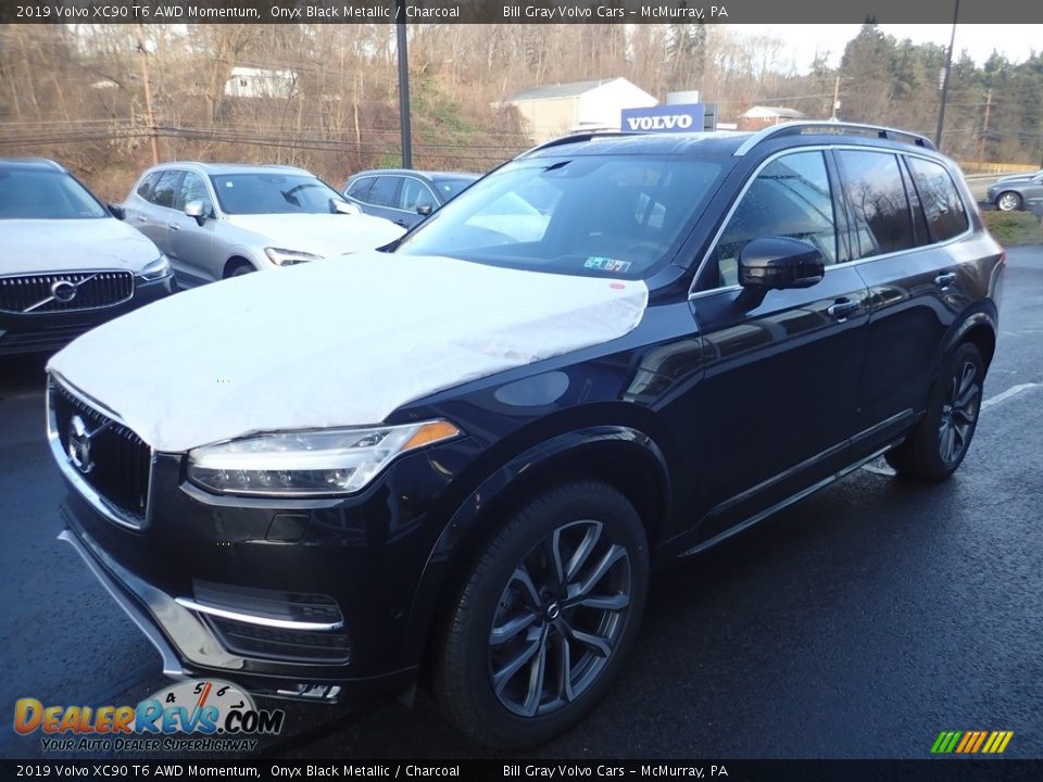 2019 Volvo XC90 T6 AWD Momentum Onyx Black Metallic / Charcoal Photo #5