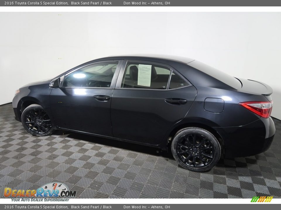 2016 Toyota Corolla S Special Edition Black Sand Pearl / Black Photo #9