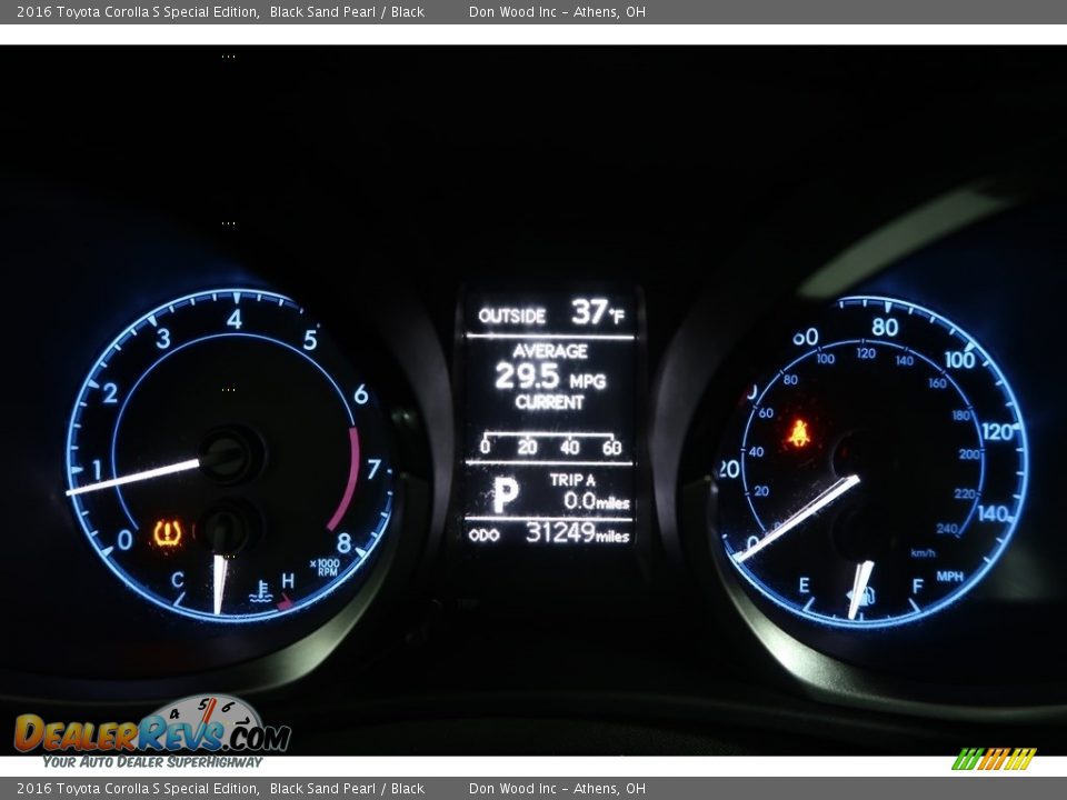 2016 Toyota Corolla S Special Edition Black Sand Pearl / Black Photo #22