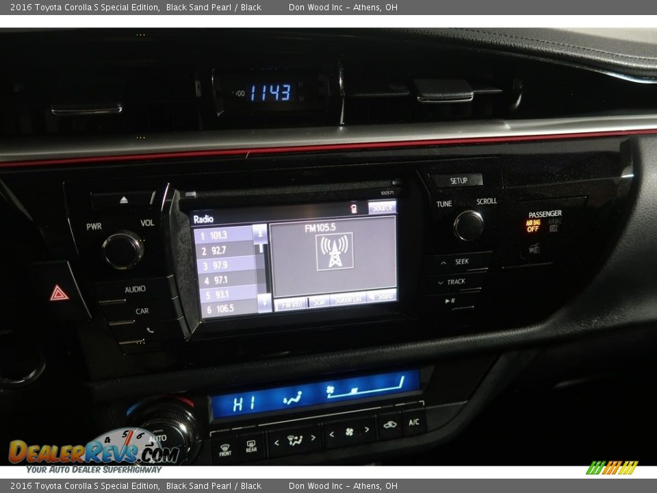 2016 Toyota Corolla S Special Edition Black Sand Pearl / Black Photo #24