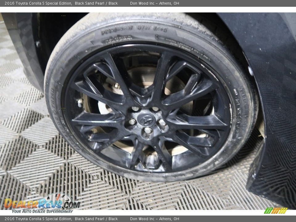 2016 Toyota Corolla S Special Edition Black Sand Pearl / Black Photo #31