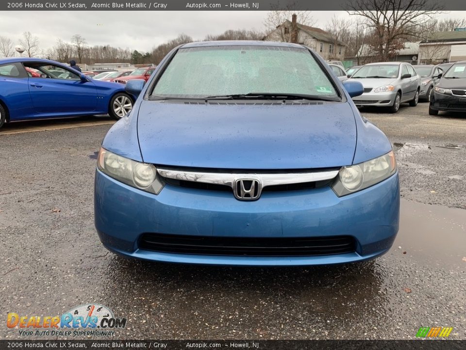 2006 Honda Civic LX Sedan Atomic Blue Metallic / Gray Photo #8