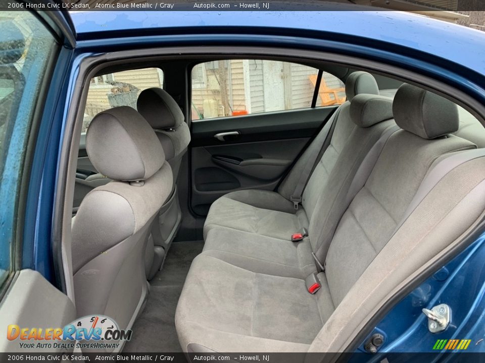 2006 Honda Civic LX Sedan Atomic Blue Metallic / Gray Photo #12