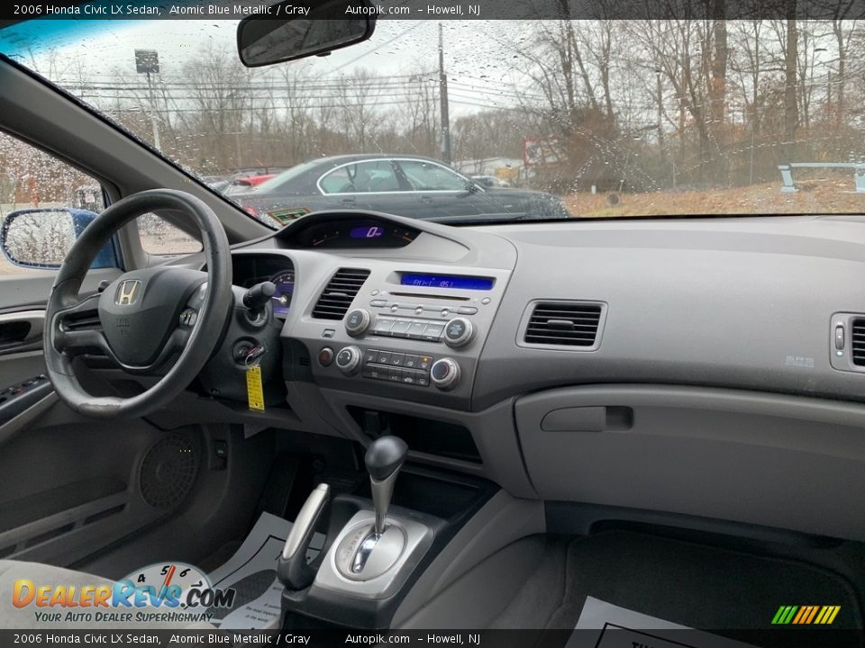 2006 Honda Civic LX Sedan Atomic Blue Metallic / Gray Photo #13