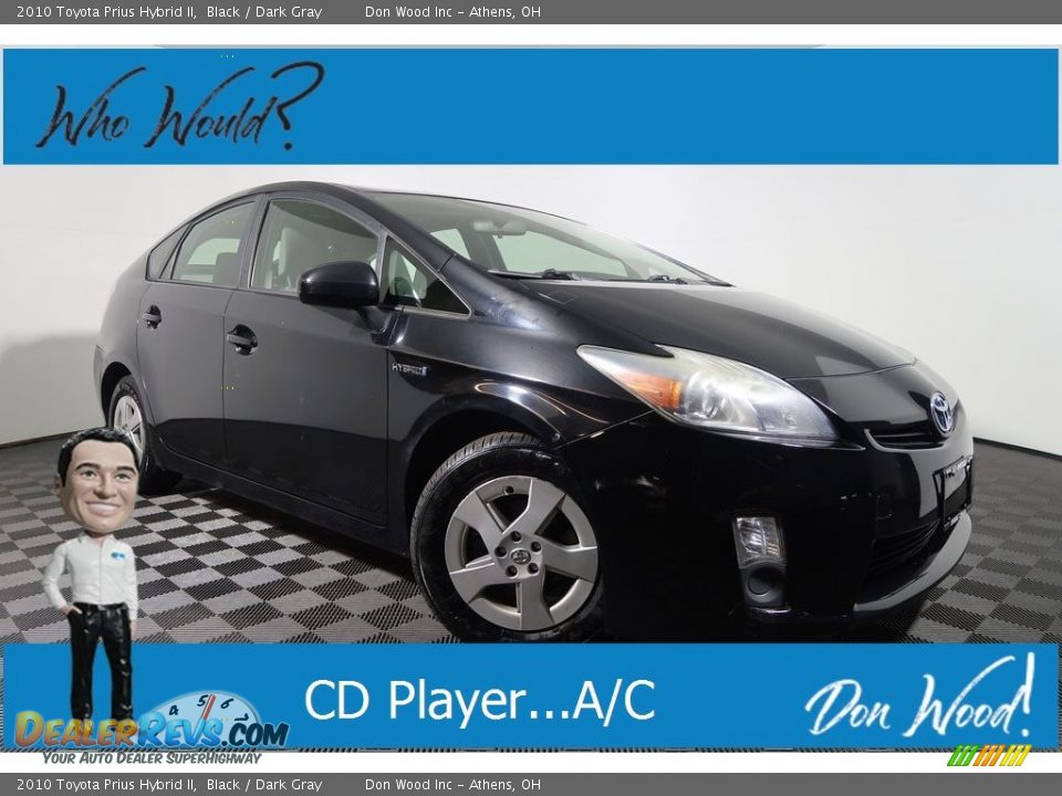 2010 Toyota Prius Hybrid II Black / Dark Gray Photo #1