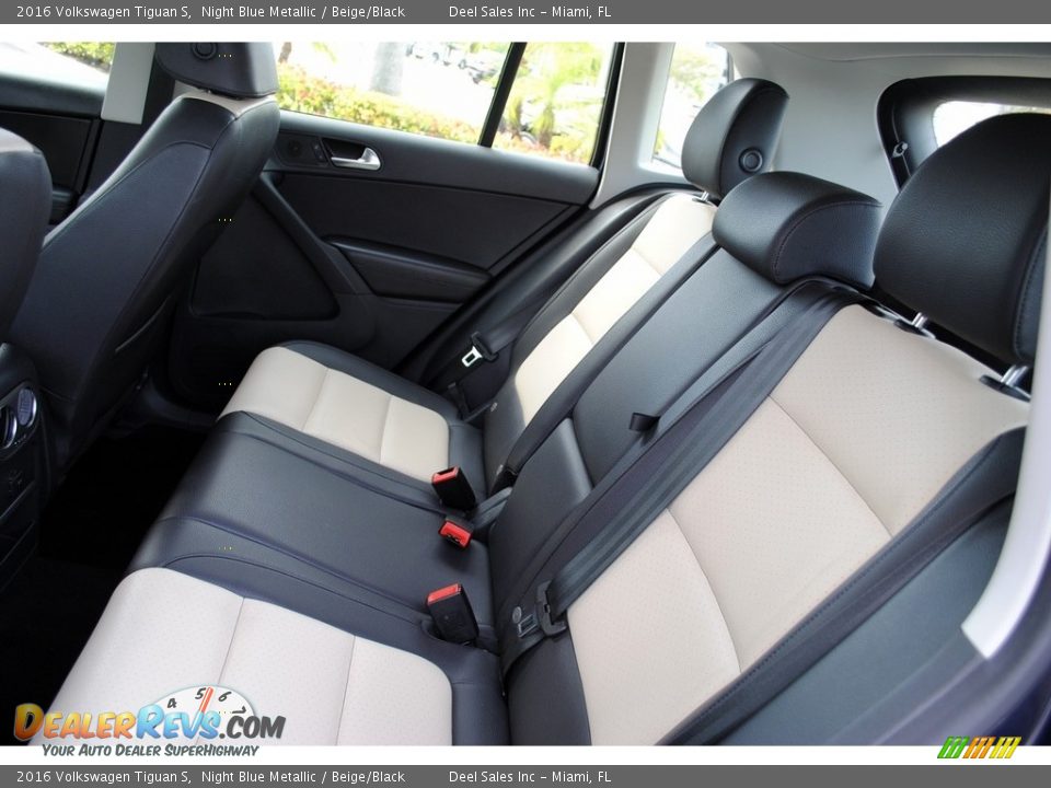 2016 Volkswagen Tiguan S Night Blue Metallic / Beige/Black Photo #12