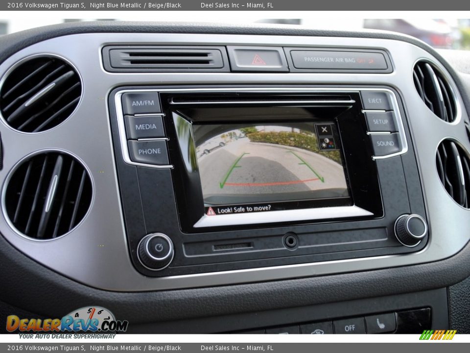 2016 Volkswagen Tiguan S Night Blue Metallic / Beige/Black Photo #17