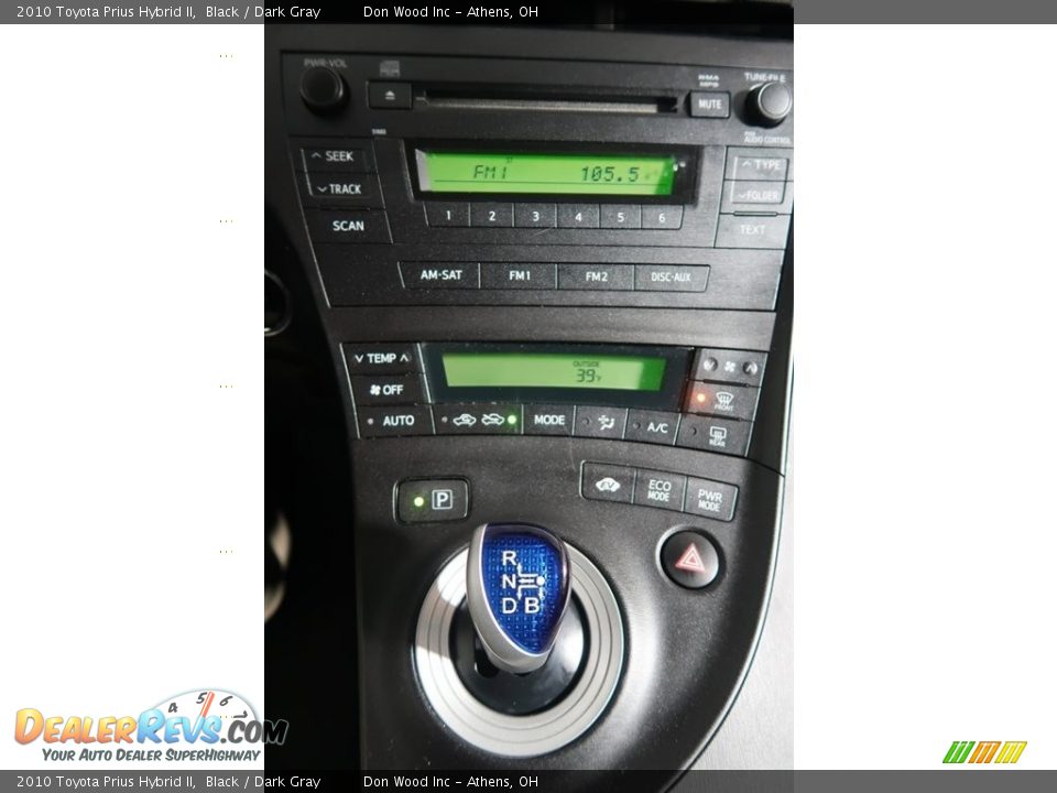 2010 Toyota Prius Hybrid II Black / Dark Gray Photo #23