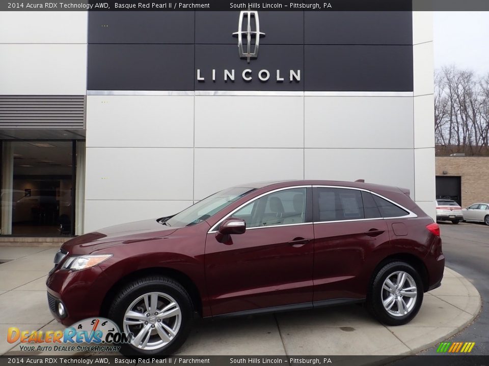 2014 Acura RDX Technology AWD Basque Red Pearl II / Parchment Photo #1