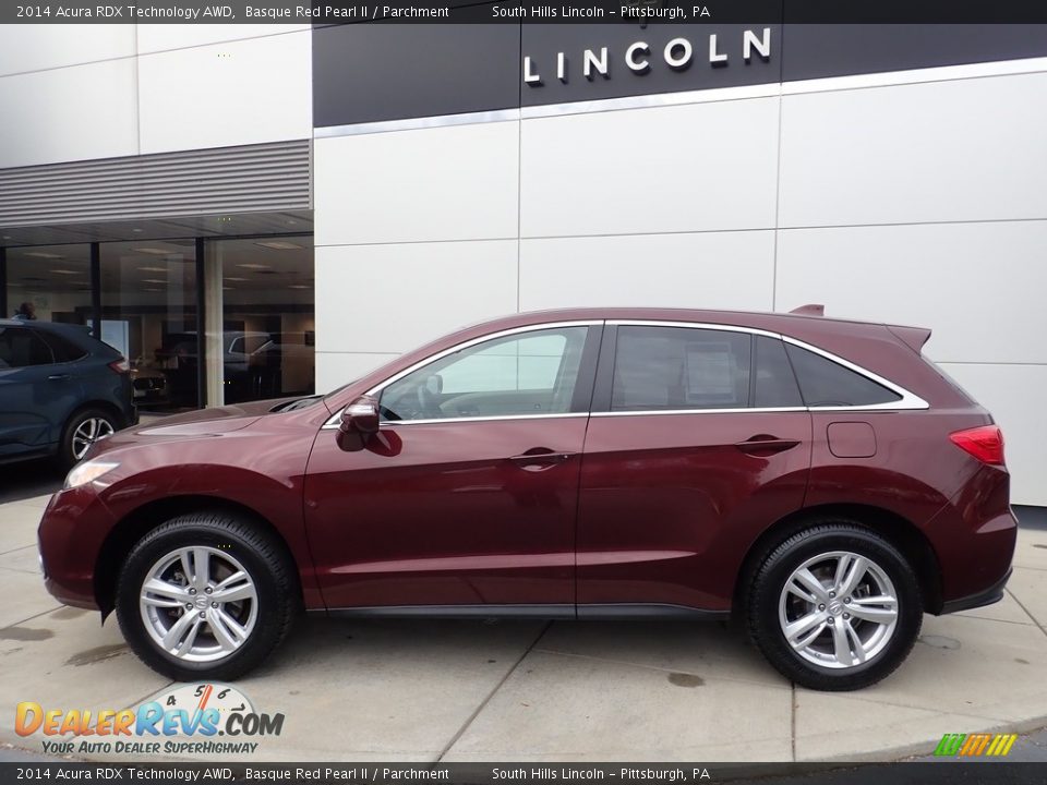 2014 Acura RDX Technology AWD Basque Red Pearl II / Parchment Photo #2