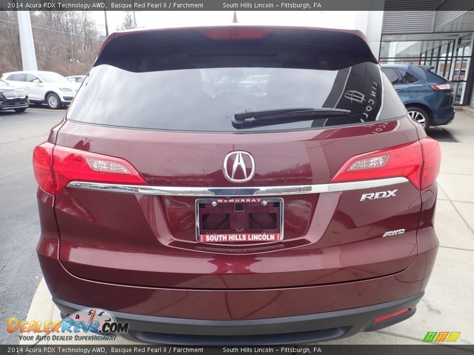 2014 Acura RDX Technology AWD Basque Red Pearl II / Parchment Photo #4
