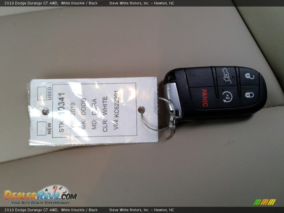 2019 Dodge Durango GT AWD White Knuckle / Black Photo #36