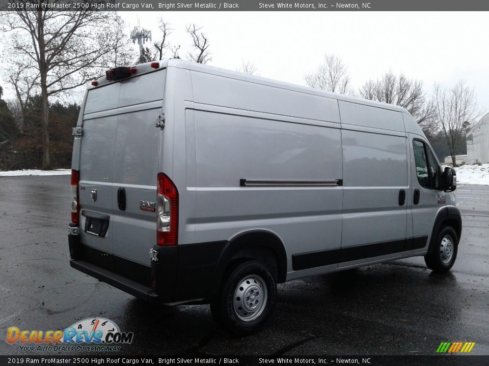 2019 Ram ProMaster 2500 High Roof Cargo Van Bright Silver Metallic / Black Photo #7