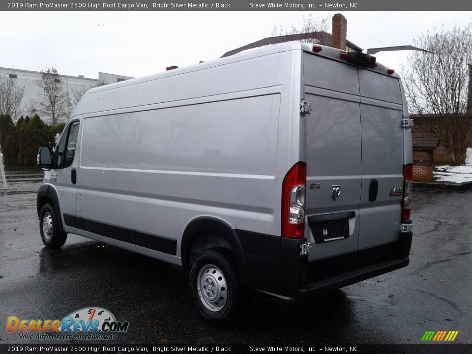 2019 Ram ProMaster 2500 High Roof Cargo Van Bright Silver Metallic / Black Photo #8