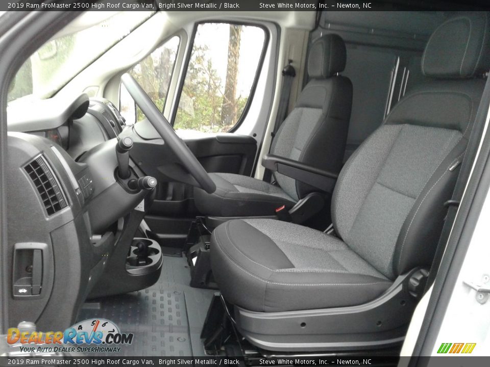 Black Interior - 2019 Ram ProMaster 2500 High Roof Cargo Van Photo #10