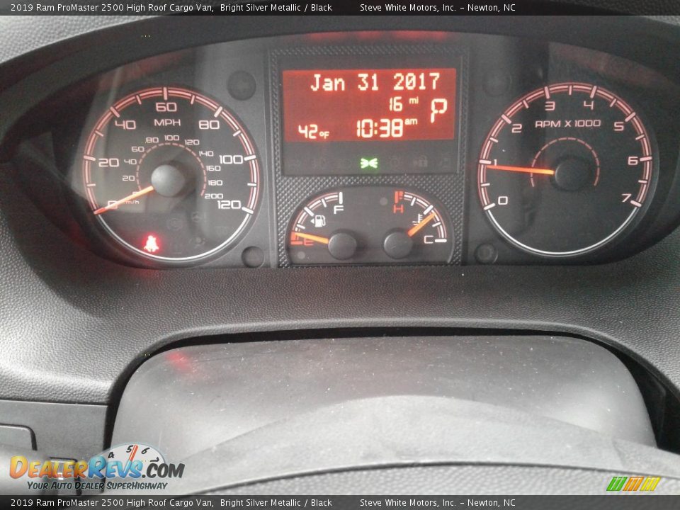 2019 Ram ProMaster 2500 High Roof Cargo Van Gauges Photo #17