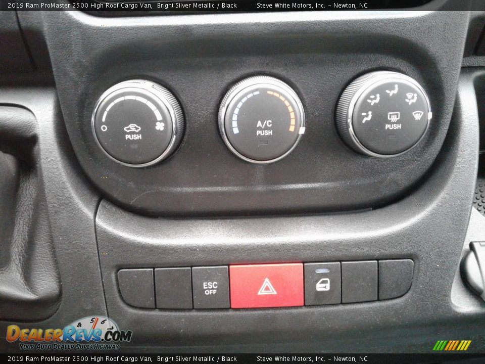 Controls of 2019 Ram ProMaster 2500 High Roof Cargo Van Photo #23