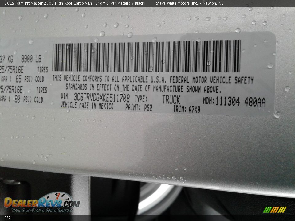 Ram Color Code PS2 Bright Silver Metallic