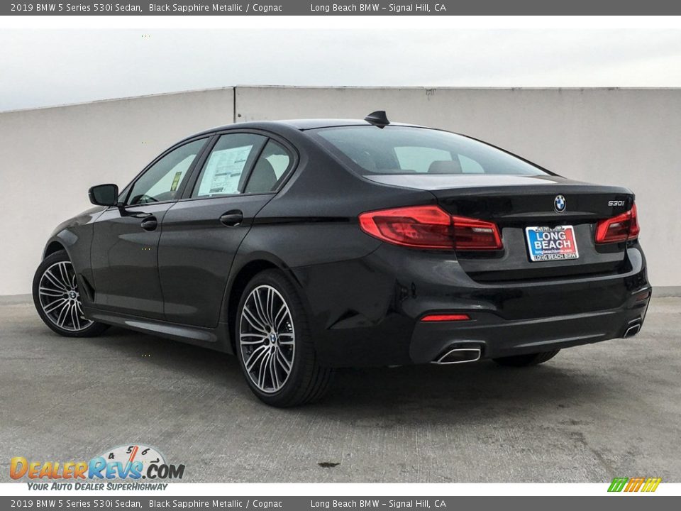 2019 BMW 5 Series 530i Sedan Black Sapphire Metallic / Cognac Photo #2