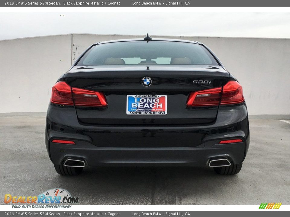 2019 BMW 5 Series 530i Sedan Black Sapphire Metallic / Cognac Photo #3