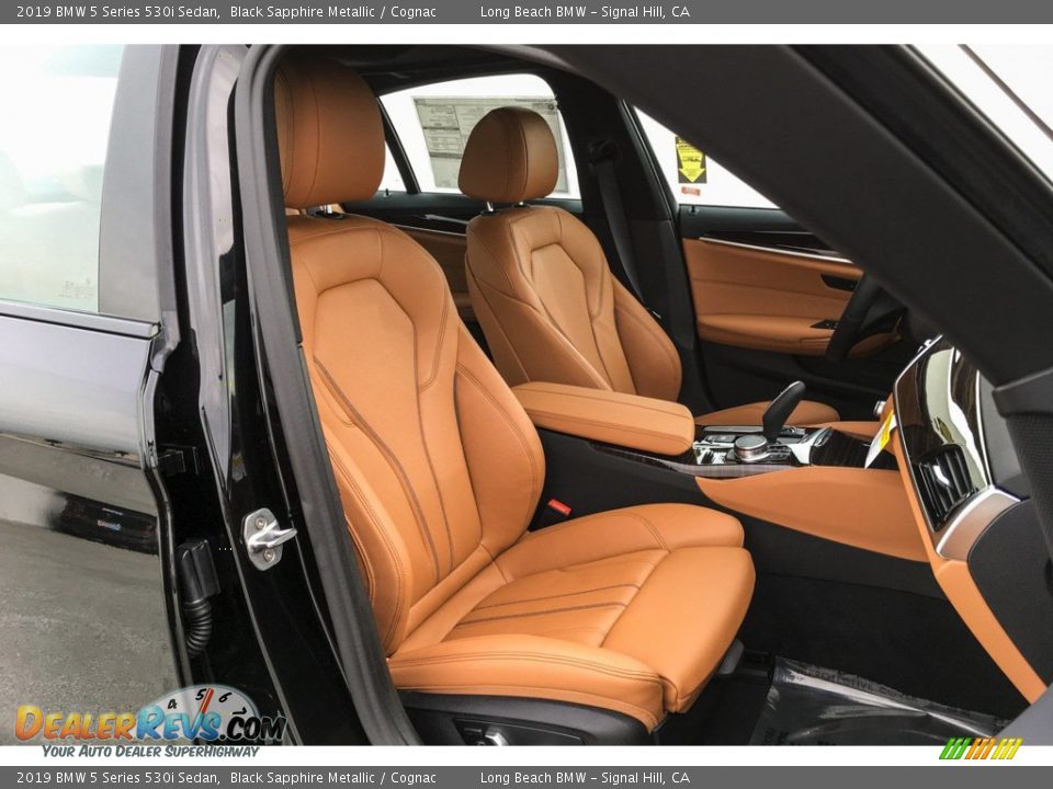 2019 BMW 5 Series 530i Sedan Black Sapphire Metallic / Cognac Photo #5