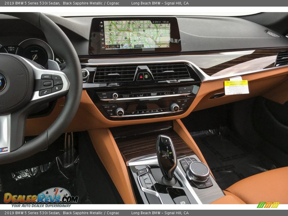 2019 BMW 5 Series 530i Sedan Black Sapphire Metallic / Cognac Photo #6