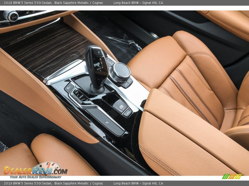 2019 BMW 5 Series 530i Sedan Black Sapphire Metallic / Cognac Photo #7