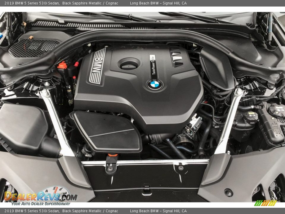 2019 BMW 5 Series 530i Sedan Black Sapphire Metallic / Cognac Photo #8