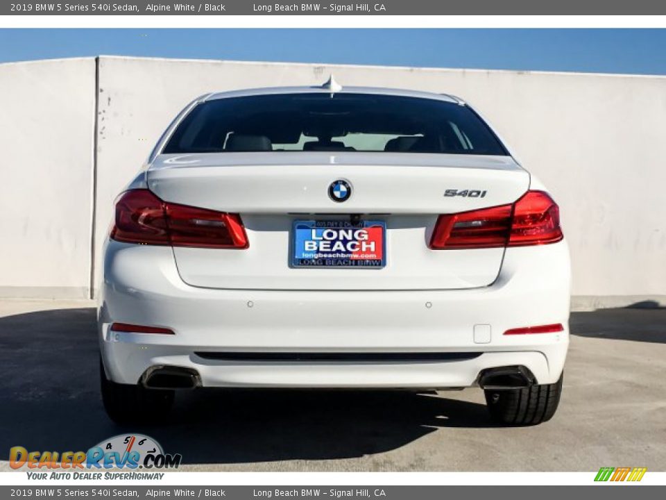 2019 BMW 5 Series 540i Sedan Alpine White / Black Photo #3