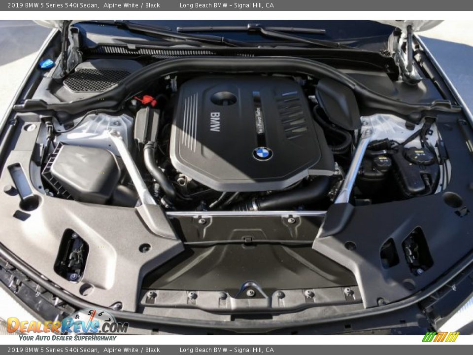 2019 BMW 5 Series 540i Sedan Alpine White / Black Photo #8